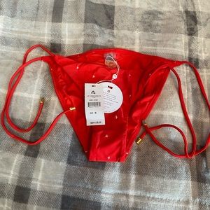 PilyQ Pq Swim S heart bottoms. NWT